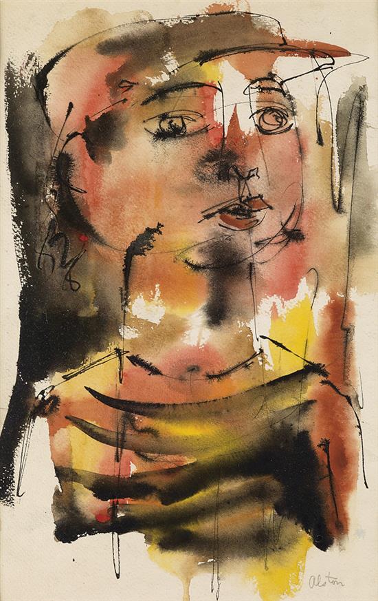 CHARLES ALSTON (1907 - 1977) Untitled (Portrait of a Boy).
